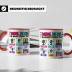 Pop Musik Fan Tasse mit Spruch "Dinge die ich in meiner Frei – Rot [farbe:rot]