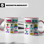 Pop Musik Fan Tasse mit Spruch "Dinge die ich in meiner Frei – Rosa [farbe:rosa]