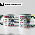 Pop Musik Fan Tasse mit Spruch "Dinge die ich in meiner Frei – Grün [farbe:grün]