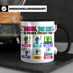 Pop Musik Fan Tasse mit Spruch "Dinge die ich in meiner Frei – Schwarz [farbe:schwarz]