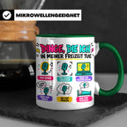Pop Musik Fan Tasse mit Spruch "Dinge die ich in meiner Frei – Grün [farbe:grün]