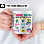 Pop Musik Fan Tasse mit Spruch "Dinge die ich in meiner Frei – Weiß [farbe:weiß]