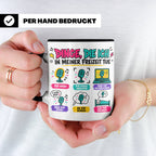Pop Musik Fan Tasse mit Spruch "Dinge die ich in meiner Frei – Schwarz [farbe:schwarz]
