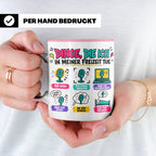 Pop Musik Fan Tasse mit Spruch "Dinge die ich in meiner Frei – Rosa [farbe:rosa]