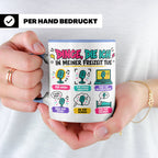 Pop Musik Fan Tasse mit Spruch "Dinge die ich in meiner Frei – Blau [farbe:blau]