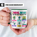 Pop Musik Fan Tasse mit Spruch "Dinge die ich in meiner Frei – Grün [farbe:grün]