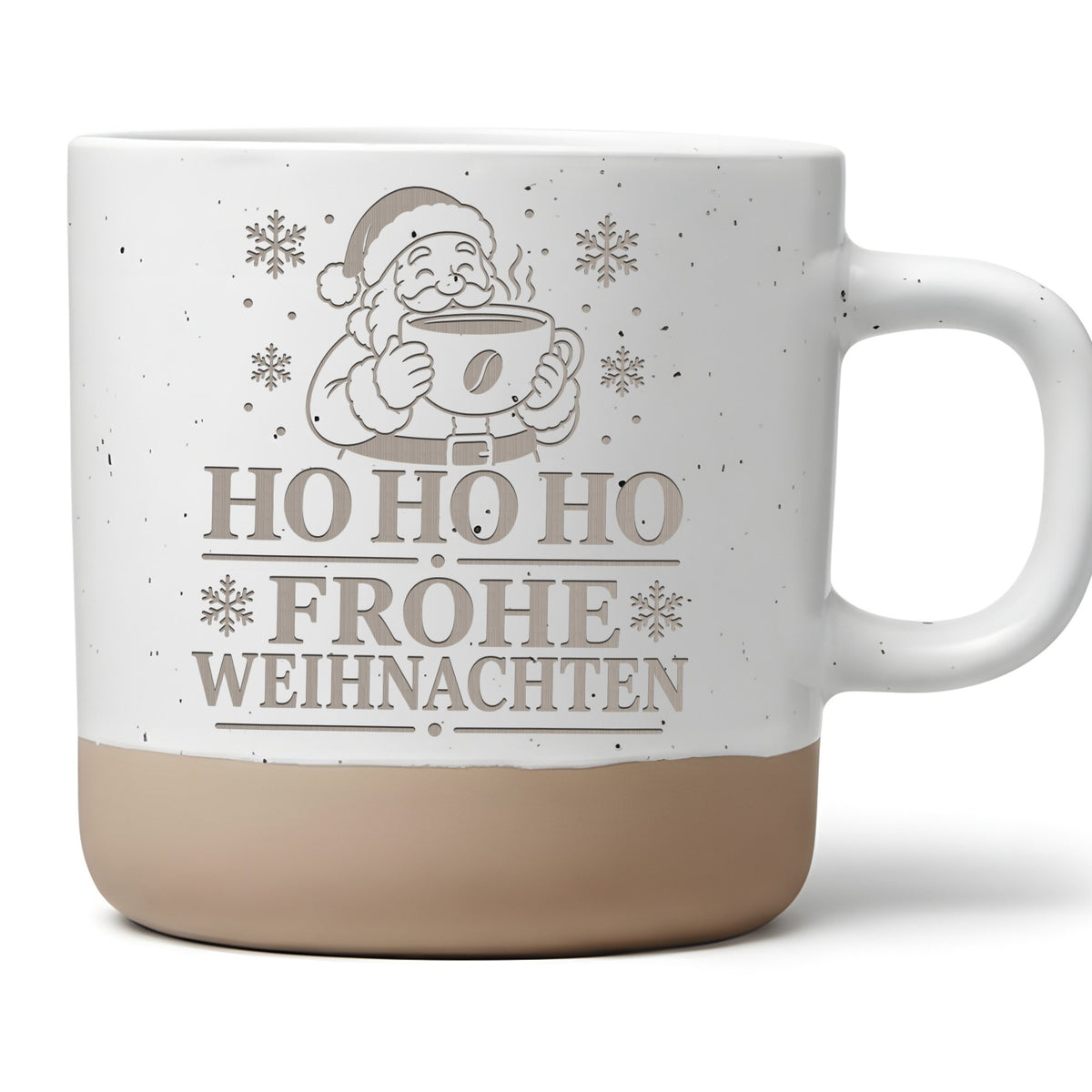 Kaffee Weihnachtsmann Tasse - Frohe Weihnachten Geschenk für Kaffeelie – Bild 1