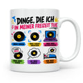 Indie Musik Tasse Spruch 'Dinge die ich tue' für Fans, Schal – Weiß [farbe:weiß]