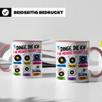 Indie Musik Tasse Spruch 'Dinge die ich tue' für Fans, Schal – Rosa [farbe:rosa]