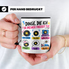 Indie Musik Tasse Spruch 'Dinge die ich tue' für Fans, Schal – Schwarz [farbe:schwarz]