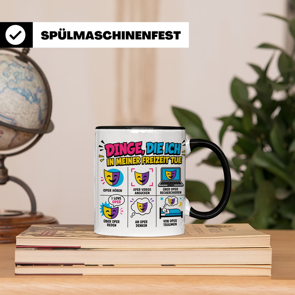 Oper Tasse lustig Dinge die ich tue Geschenk für Opernliebha – Schwarz [farbe:schwarz]