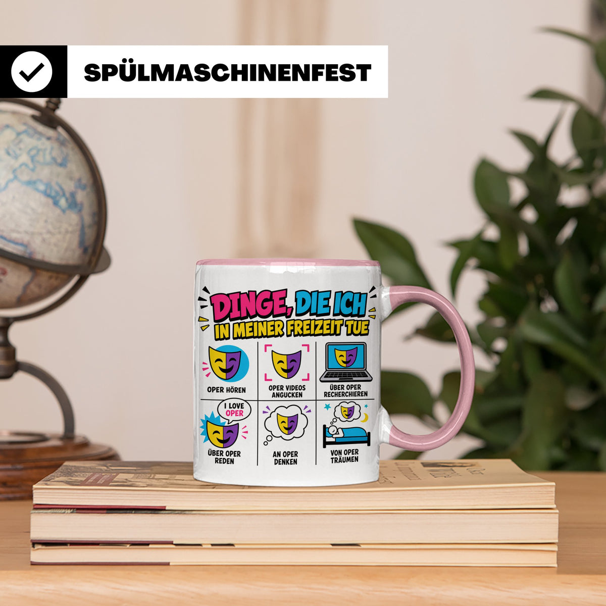 Oper Tasse lustig Dinge die ich tue Geschenk für Opernliebha – Rosa [farbe:rosa]