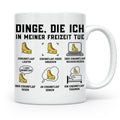 Eiskunstlauf Tasse lustig Dinge die ich tue Schlittschuhlauf – Weiß [farbe:weiß]