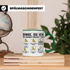 Eiskunstlauf Tasse lustig Dinge die ich tue Schlittschuhlauf – Grün [farbe:grün]