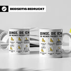 Eiskunstlauf Tasse lustig Dinge die ich tue Schlittschuhlauf – Weiß [farbe:weiß]