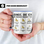 Eiskunstlauf Tasse lustig Dinge die ich tue Schlittschuhlauf – Blau [farbe:blau]
