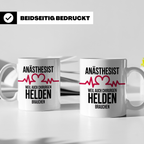 Anästhesist Tasse - Weil auch Chirurgen Helden brauchen! Nar – Weiß [farbe:weiß]