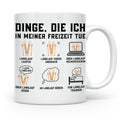Langlauf Tasse Dinge die ich tue | Lustiger Spruch für Langl – Weiß [farbe:weiß]