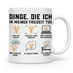 Langlauf Tasse Dinge die ich tue | Lustiger Spruch für Langl – Weiß [farbe:weiß]