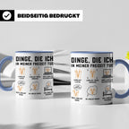 Langlauf Tasse Dinge die ich tue | Lustiger Spruch für Langl – Blau [farbe:blau]