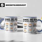 Autorennen Tasse Dinge die ich in meiner Freizeit tue, lusti – Blau [farbe:blau]