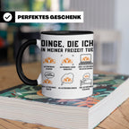 Autorennen Tasse Dinge die ich in meiner Freizeit tue, lusti – Schwarz [farbe:schwarz]
