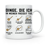 Billard Tasse "Dinge die ich tue" lustiges Geschenk für Bill – Weiß [farbe:weiß]
