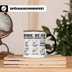 Billard Tasse "Dinge die ich tue" lustiges Geschenk für Bill – Schwarz [farbe:schwarz]