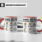 Rucksackreisen Tasse mit Spruch Dinge die ich tue | Geschenk – Rot [farbe:rot]