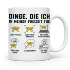 Judo Tasse Gelbgurt Dinge die ich in meiner Freizeit tue lus – Weiß [farbe:weiß]