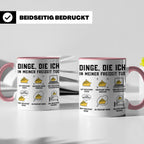 Kreuzfahrt Tasse mit Spruch 'Dinge die ich in meiner Freizei – Rosa [farbe:rosa]