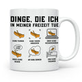 Kanu Tasse Spruch Dinge die ich tue | Geschenk für Kanute Pa – Weiß [farbe:weiß]