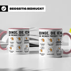 Beagle Tasse Spruch 'Dinge die ich tue' für Beagle Mama & Pa – Rosa [farbe:rosa]