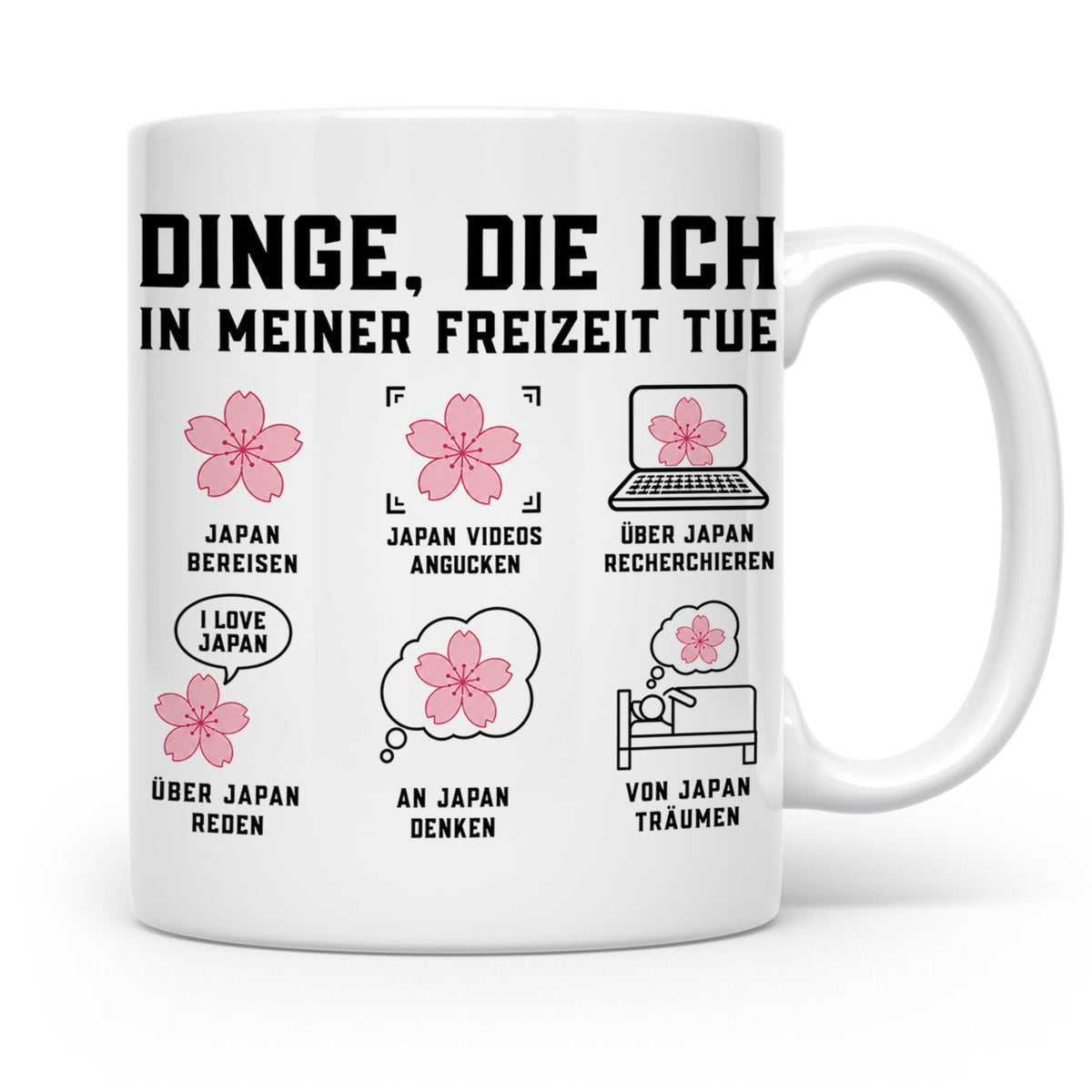 Japan Tasse Dinge die ich tue lustiger Spruch für Japan Fans – Weiß [farbe:weiß]