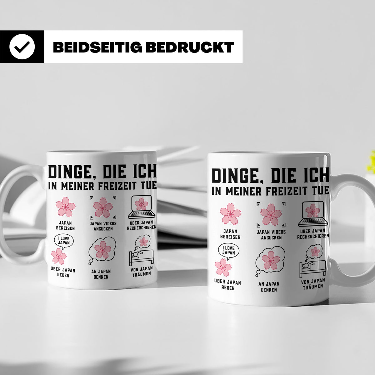 Japan Tasse Dinge die ich tue lustiger Spruch für Japan Fans – Weiß [farbe:weiß]