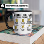 Chor Tasse mit Spruch Dinge die ich in meiner Freizeit tue | – Schwarz [farbe:schwarz]