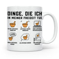 Apotheker Tasse mit Spruch Dinge die ich in meiner Freizeit  – Weiß [farbe:weiß]