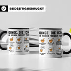 Apotheker Tasse mit Spruch Dinge die ich in meiner Freizeit  – Schwarz [farbe:schwarz]