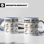 Apotheker Tasse mit Spruch Dinge die ich in meiner Freizeit  – Blau [farbe:blau]