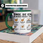 Apotheker Tasse mit Spruch Dinge die ich in meiner Freizeit  – Grün [farbe:grün]
