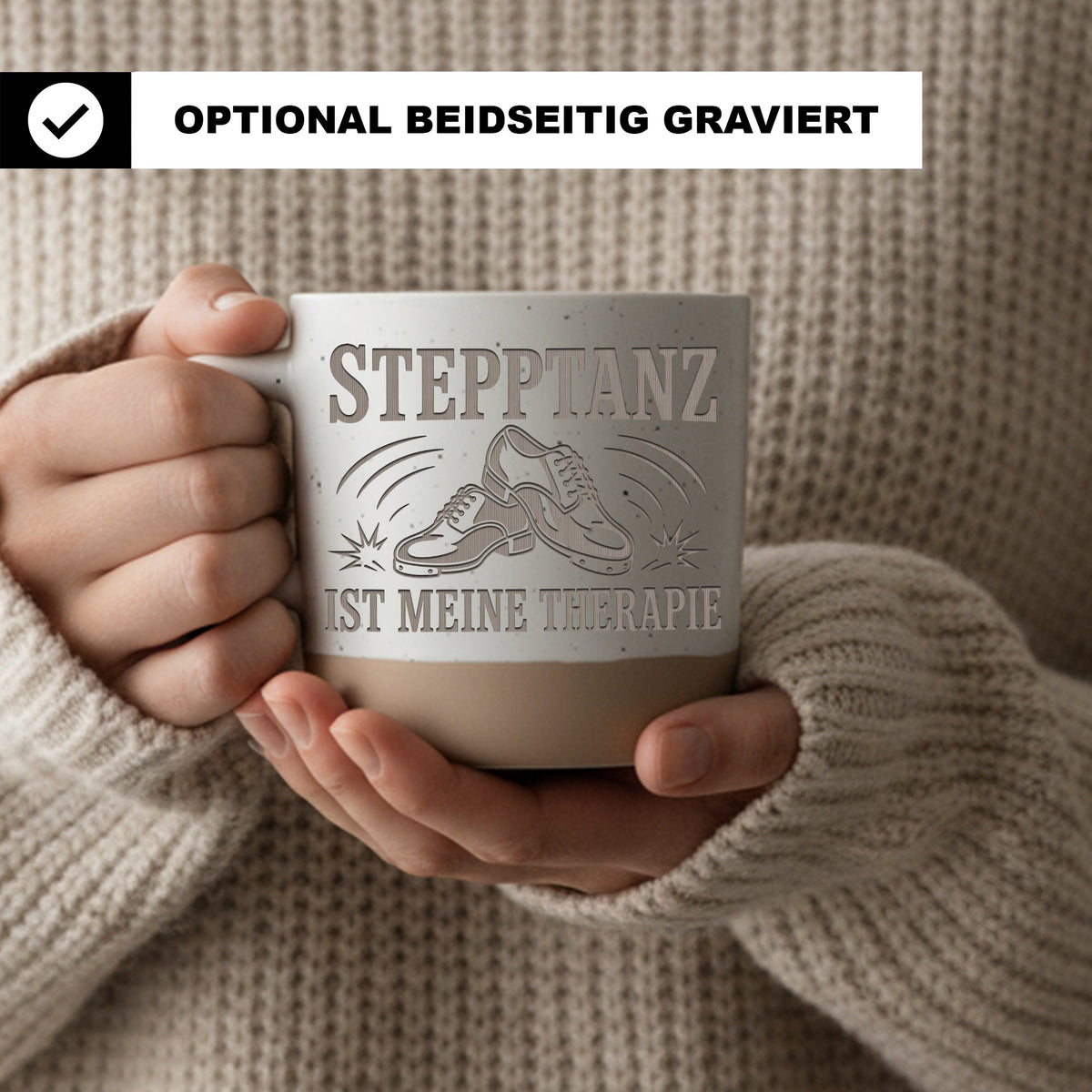 Stepptanz ist meine Therapie Tasse - Geschenk für Stepptänzerin & Tap  – Bild 2