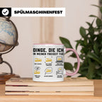 Busfahrer Tasse Dinge die ich tue lustiger Spruch, Geschenk  – Rosa [farbe:rosa]