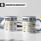 Busfahrer Tasse Dinge die ich tue lustiger Spruch, Geschenk  – Blau [farbe:blau]