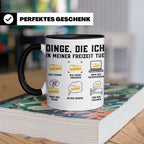 Busfahrer Tasse Dinge die ich tue lustiger Spruch, Geschenk  – Schwarz [farbe:schwarz]