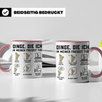 Harfe Tasse für Harfenisten, lustiger Spruch Dinge die ich t – Rosa [farbe:rosa]