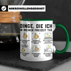 Französische Bulldogge Tasse mit Spruch. Geschenk für French – Grün [farbe:grün]