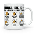 Boxer Hund Tasse 'Dinge die ich in meiner Freizeit tue' | lu – Weiß [farbe:weiß]