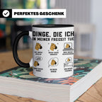 Boxer Hund Tasse 'Dinge die ich in meiner Freizeit tue' | lu – Schwarz [farbe:schwarz]