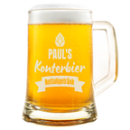 Lustiger Personalisierter Bierkrug Konterbier Humorvoller Spruch Geschenkidee