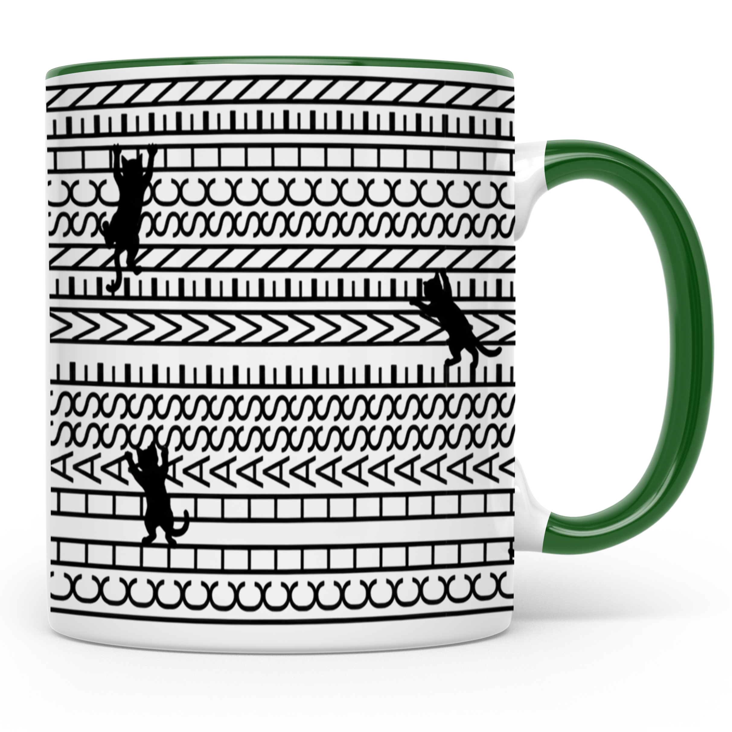 Ich Hasse Menschen Tasse Katze Lustig Spruch Kaffeetasse Kat – Grün Szene1 [farbe:grün]